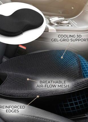 Memory Foam Car Seat Cushion with Coccyx Cutout