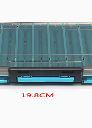 Dual-Sided Fishing Tackle Storage Box