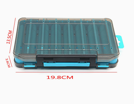 Dual-Sided Fishing Tackle Storage Box