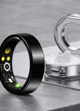 Smart Health Ring Tracker Sleep Steps iOS Android