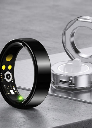 Smart Health Ring Tracker Sleep Steps iOS Android