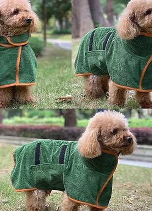 Pet Dog Bathrobe Fast Drying Microfiber Towel