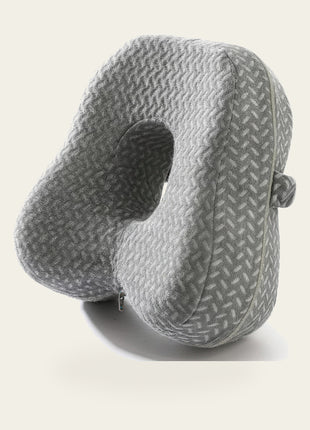 Side Sleeper Leg Pillow in grey, contoured memory foam