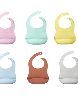 Silicone Baby Bibs Waterproof Food-Grade