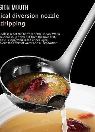 Stainless Steel Soup Oil Separator Spoon