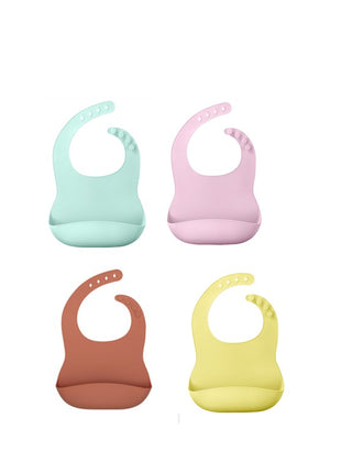 Silicone Baby Bibs Waterproof Food-Grade
