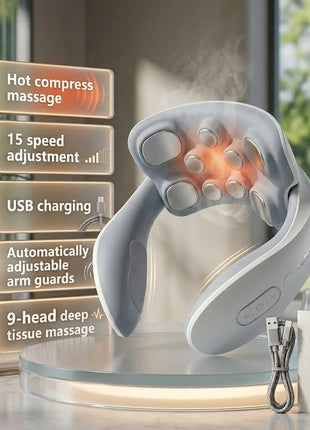 NeckPro Heated Kneading Wearable Neck Massager