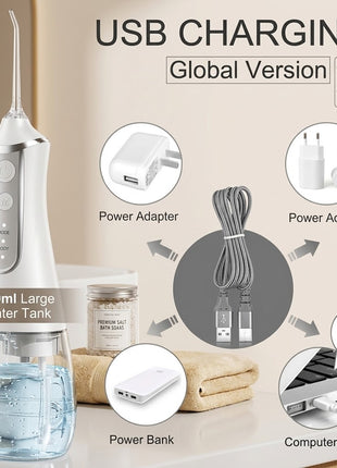 MaxWhite Rechargeable Water Flosser 5-Mode IPX6