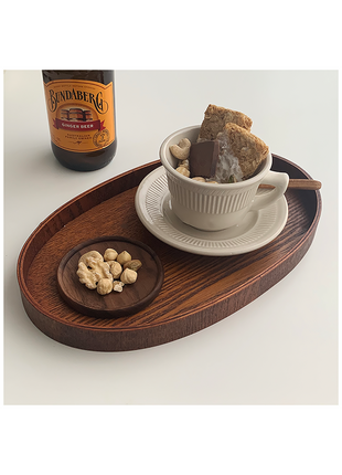 Japanese Walnut Wood Insulated Coaster Set