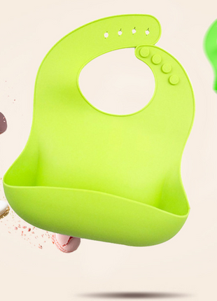 Silicone Baby Bibs Waterproof Food-Grade