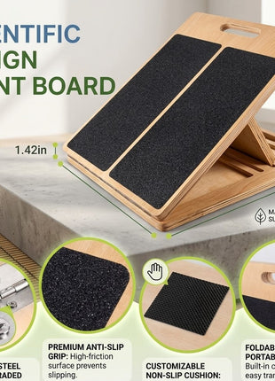 Bamboo Calf & Achilles Stretching Step Board