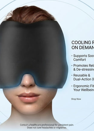NovaChill Reusable Cooling Gel Face & Eye Mask