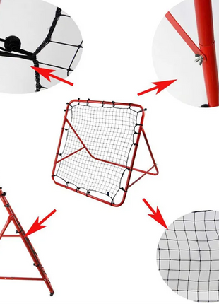 Kick Back Pro Baseball Lacrosse Soccer Rebound Training Net