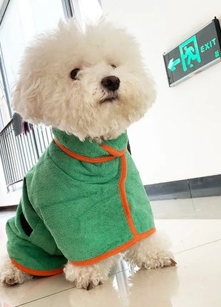 Pet Dog Bathrobe Fast Drying Microfiber Towel