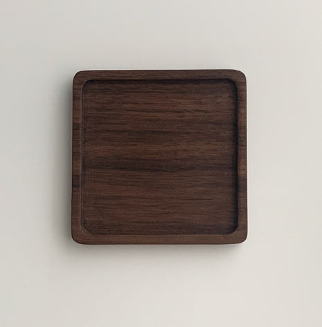 Japanese Walnut Wood Insulated Coaster Set