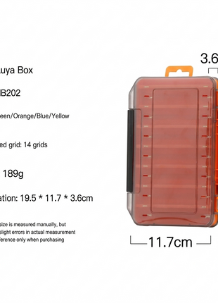 Dual-Sided Fishing Tackle Storage Box
