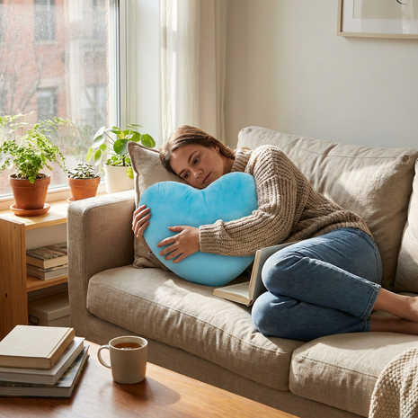 Cute Plush Heart Shape Pillow Cushion