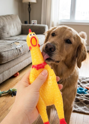 Screaming Chicken Stress Relief Squeeze Toy
