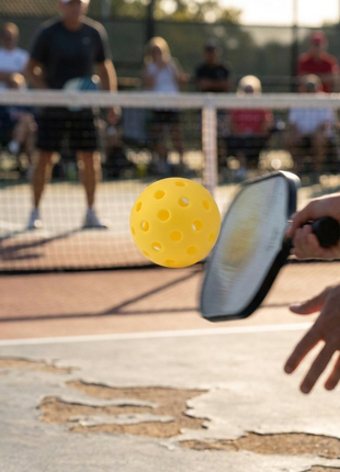 Outdoor Pickleball Set with 40 and 26 Hole Balls