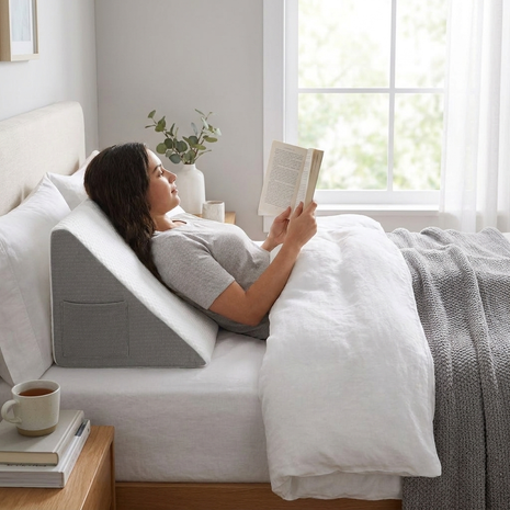 Memory Foam Wedge Pillow Back & Leg Elevation