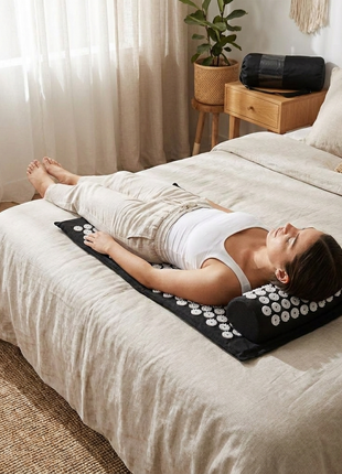 Premium Acupressure Spike Mat & Neck Pillow Set