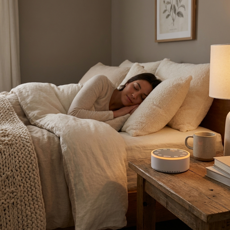 White Noise Sleep Machine with Nature Sounds & Light
