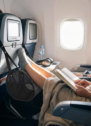 Inflatable Leg Rest Travel Footrest Flight & Desk