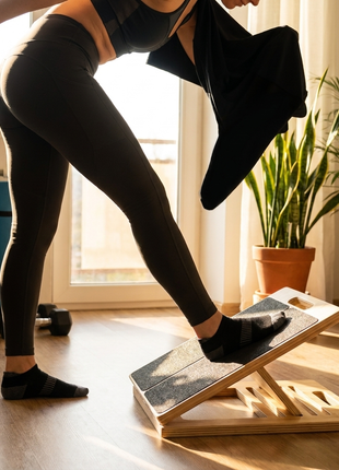 Bamboo Calf & Achilles Stretching Step Board