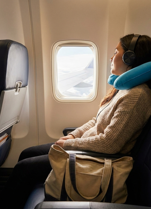 TravelEase Inflatable Neck & Lumbar Support Pillow