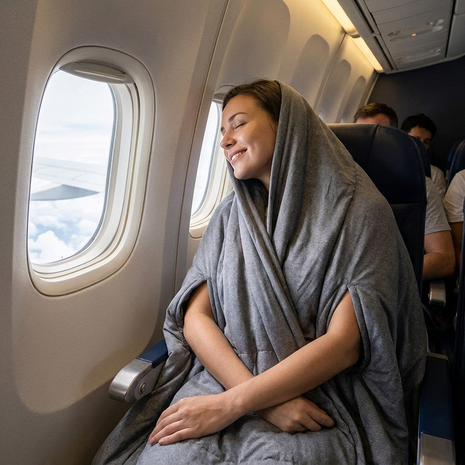 DreamHug Portable Wearable Weighted Travel Blanket