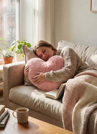 Cute Plush Heart Shape Pillow Cushion