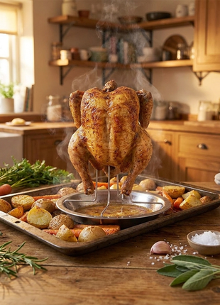 Non-Stick Carbon Steel Chicken Roasting Pan